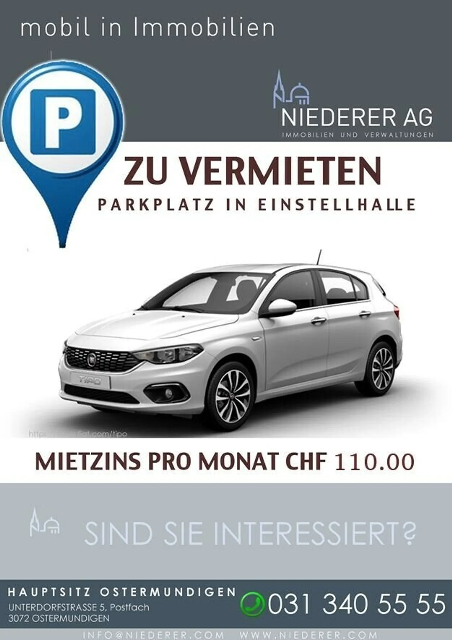 Parking spaces in Belp for rent - Photo 1 of 1