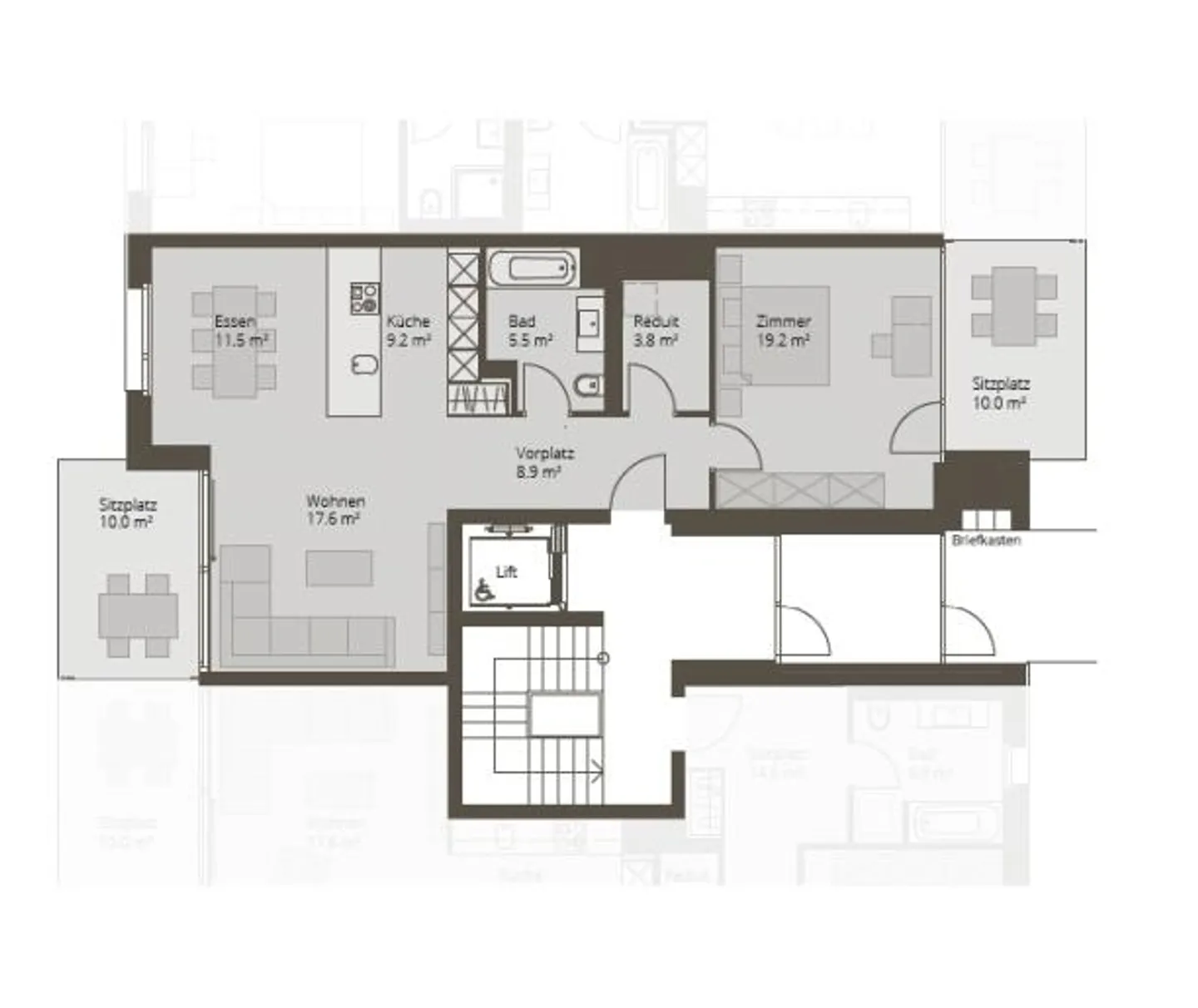 Gartenwohnung in Oberwil - Foto 6 von 6