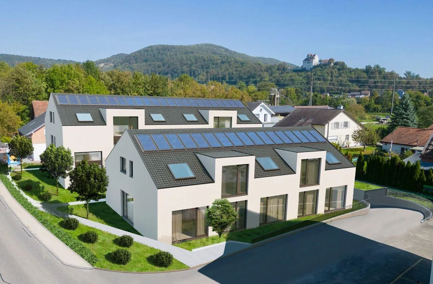 Nuovo progetto di costruzione "Schachen" – 7 case da sogno nel verde con Minergie - Foto 9 di 11