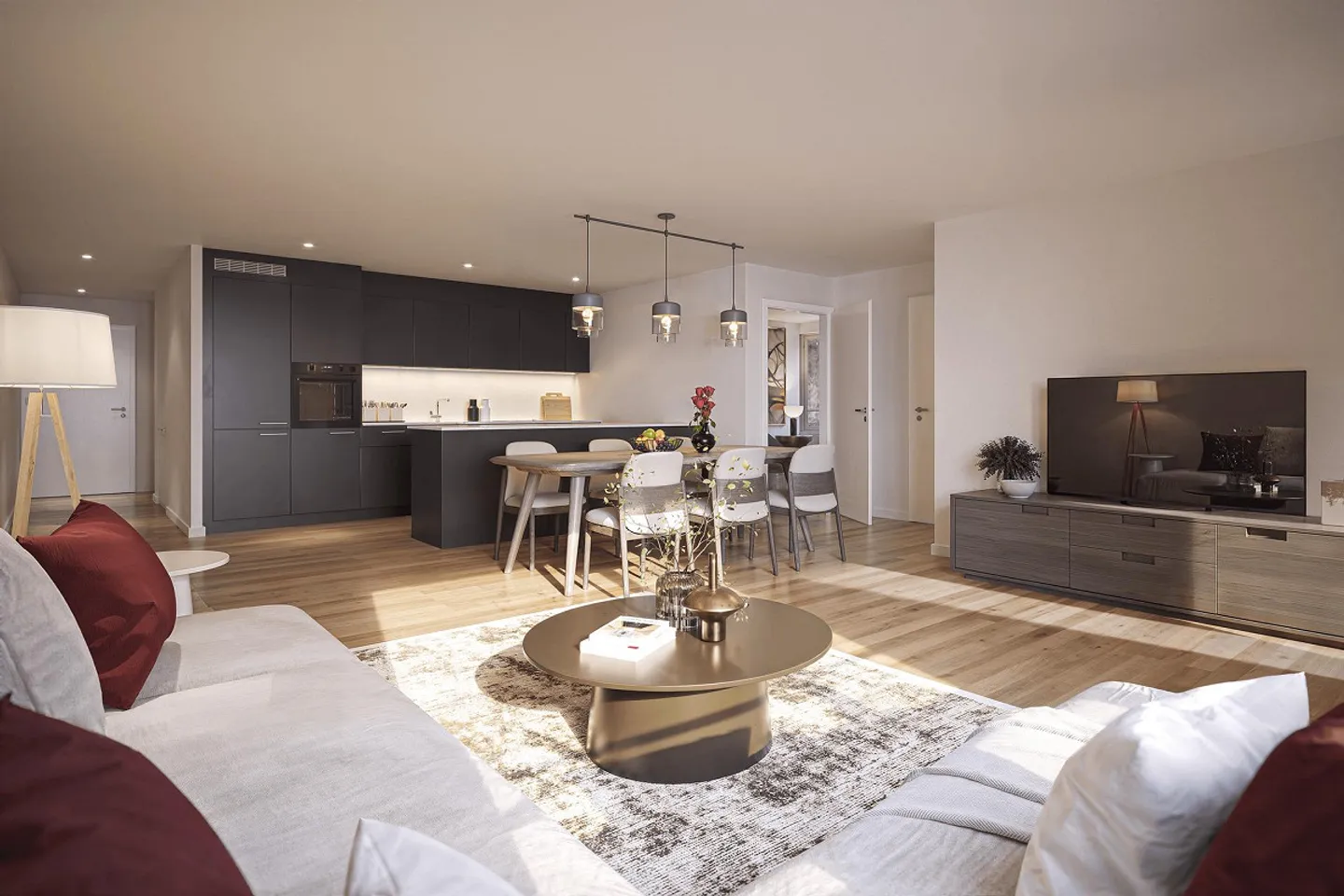 Votre nouveau chez-vous dans le projet de construction AFFINO - appartement spacieux de 4,5 pièces - Photo 3 sur 5