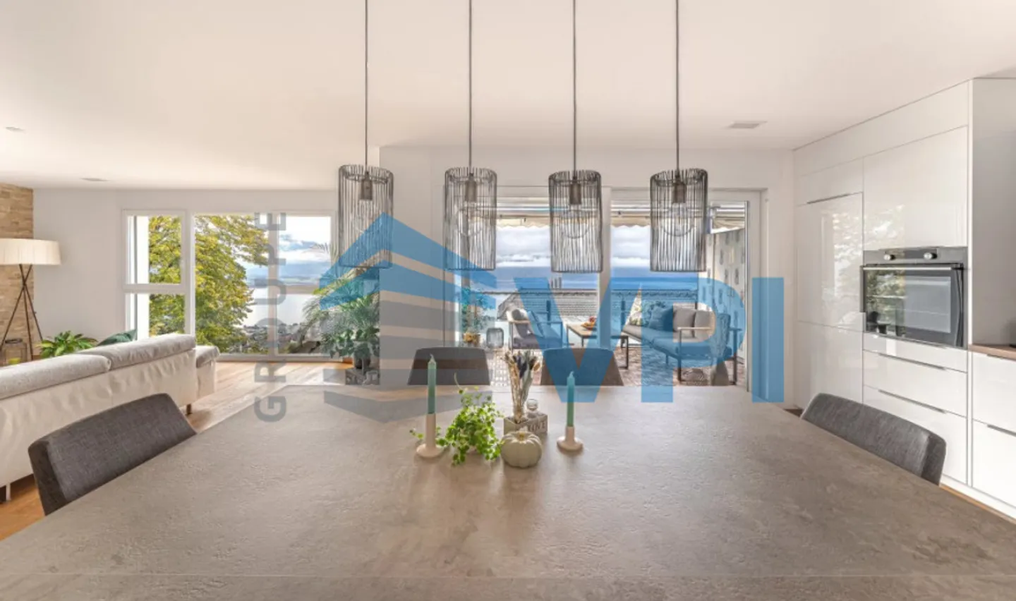 Chernex - Schönes 3,5-Zimmer-Apartment von 120m2 mit Seeblick - Foto 6 von 12