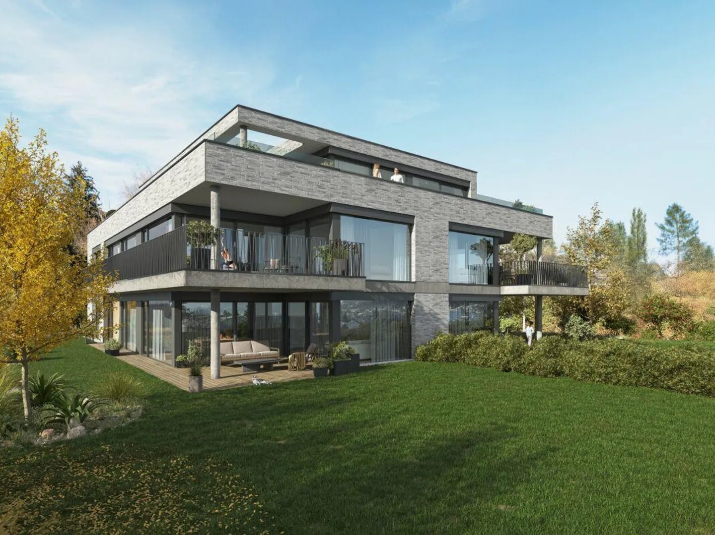 Stilvolle Gartenwohnung mit Weitblick - Foto 5 von 6