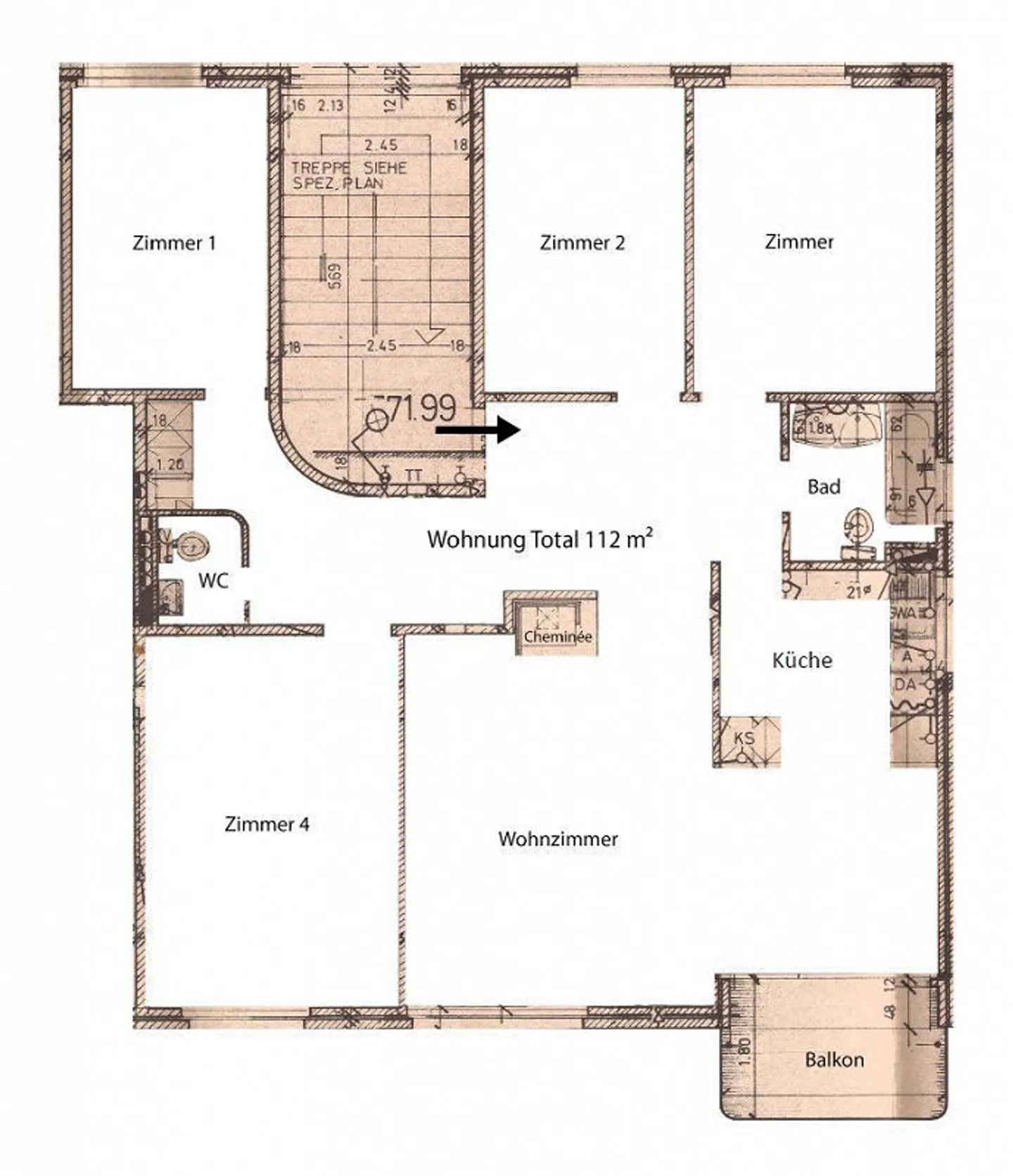 5.5 Room Apartment in Hinwil - Photo 2 of 7