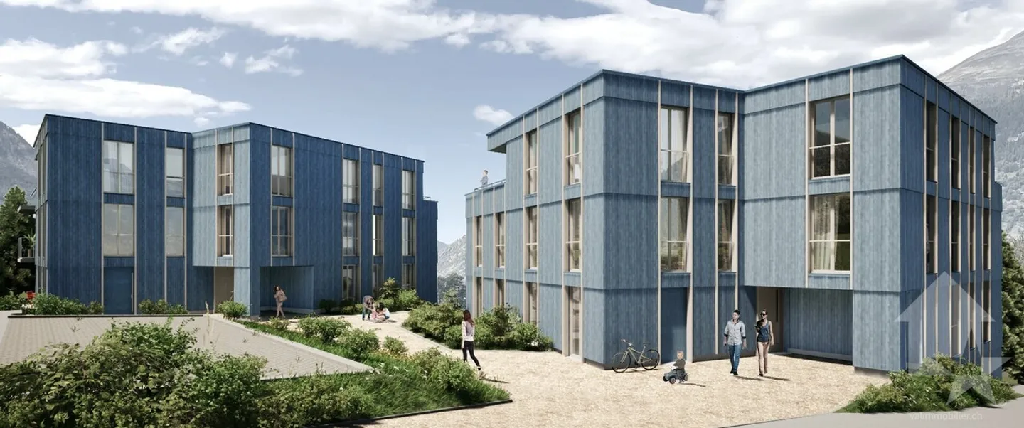 5.5-Zimmer-Wohnung in Ried-Brig kaufen - stilvolle Architektur und moderner Komfort als Zweitwohnsitz - Foto 2 von 3