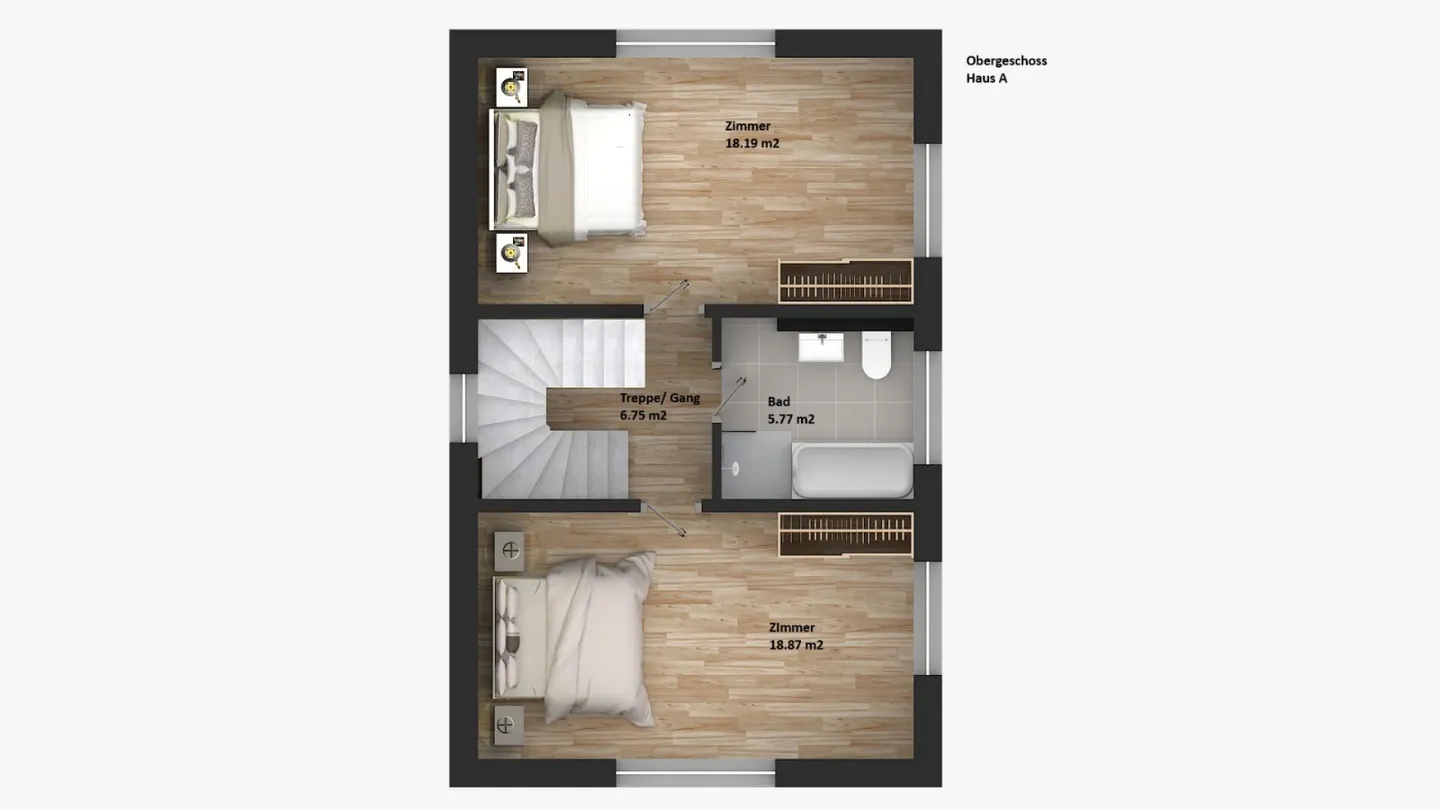 189 m2 Grande Maison Individuelle Neuve, (Maison A), 6.5 Chambres avec Jardin, Studio, 3 Salles de Bain, Carport & Parking - Photo 15 sur 25