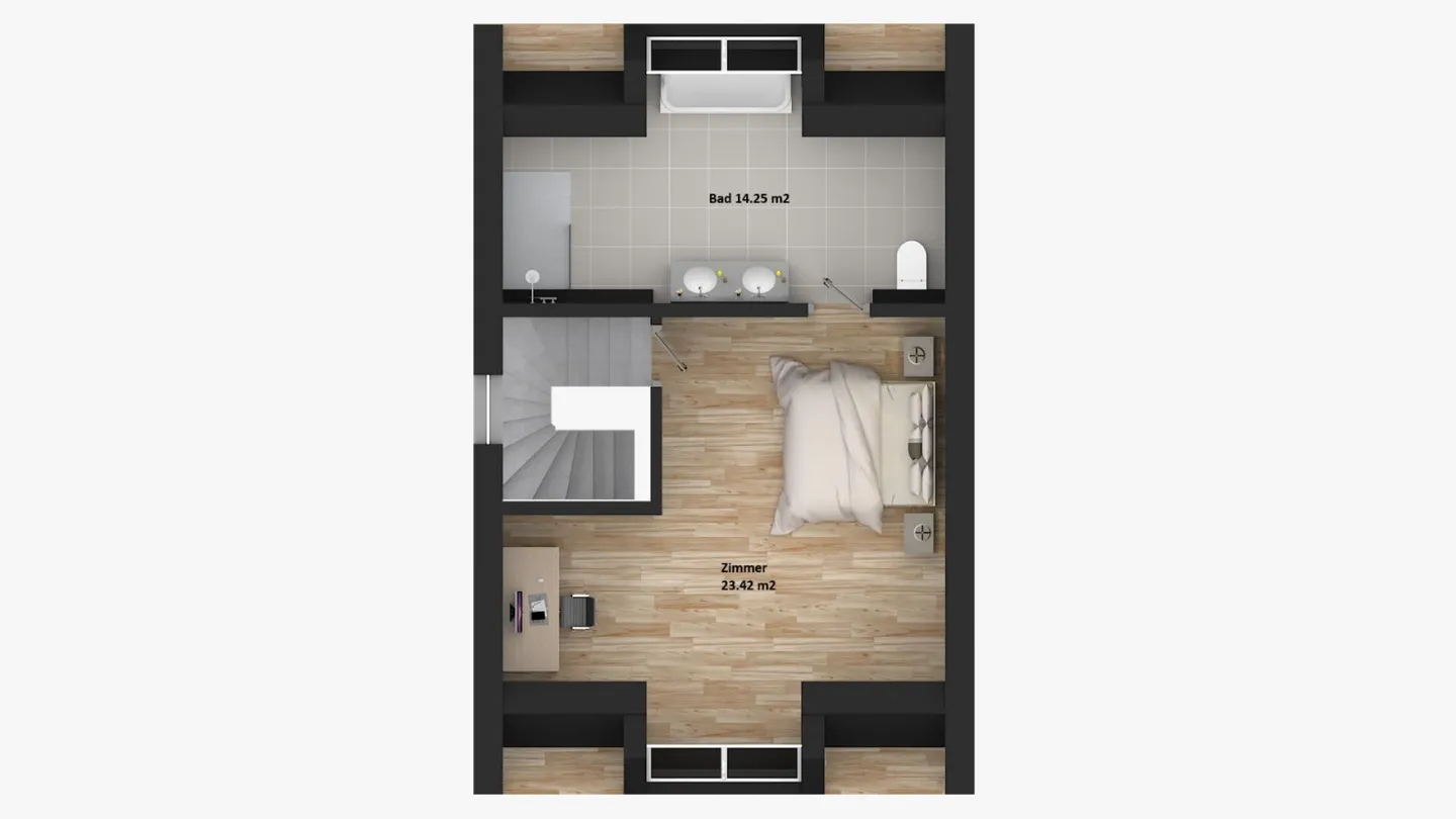 189 m2 Grande Maison Individuelle Neuve, (Maison A), 6.5 Chambres avec Jardin, Studio, 3 Salles de Bain, Carport & Parking - Photo 13 sur 25