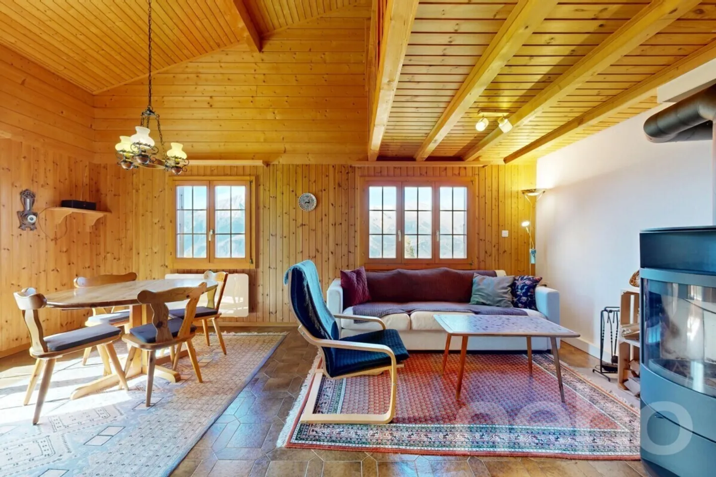 Charmantes Chalet mit separater Wohnung in Tzoumaz - Foto 5 von 12