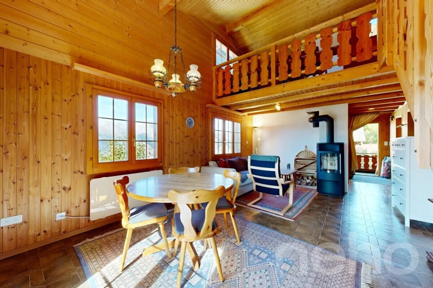Charmantes Chalet mit separater Wohnung in Tzoumaz - Foto 7 von 12