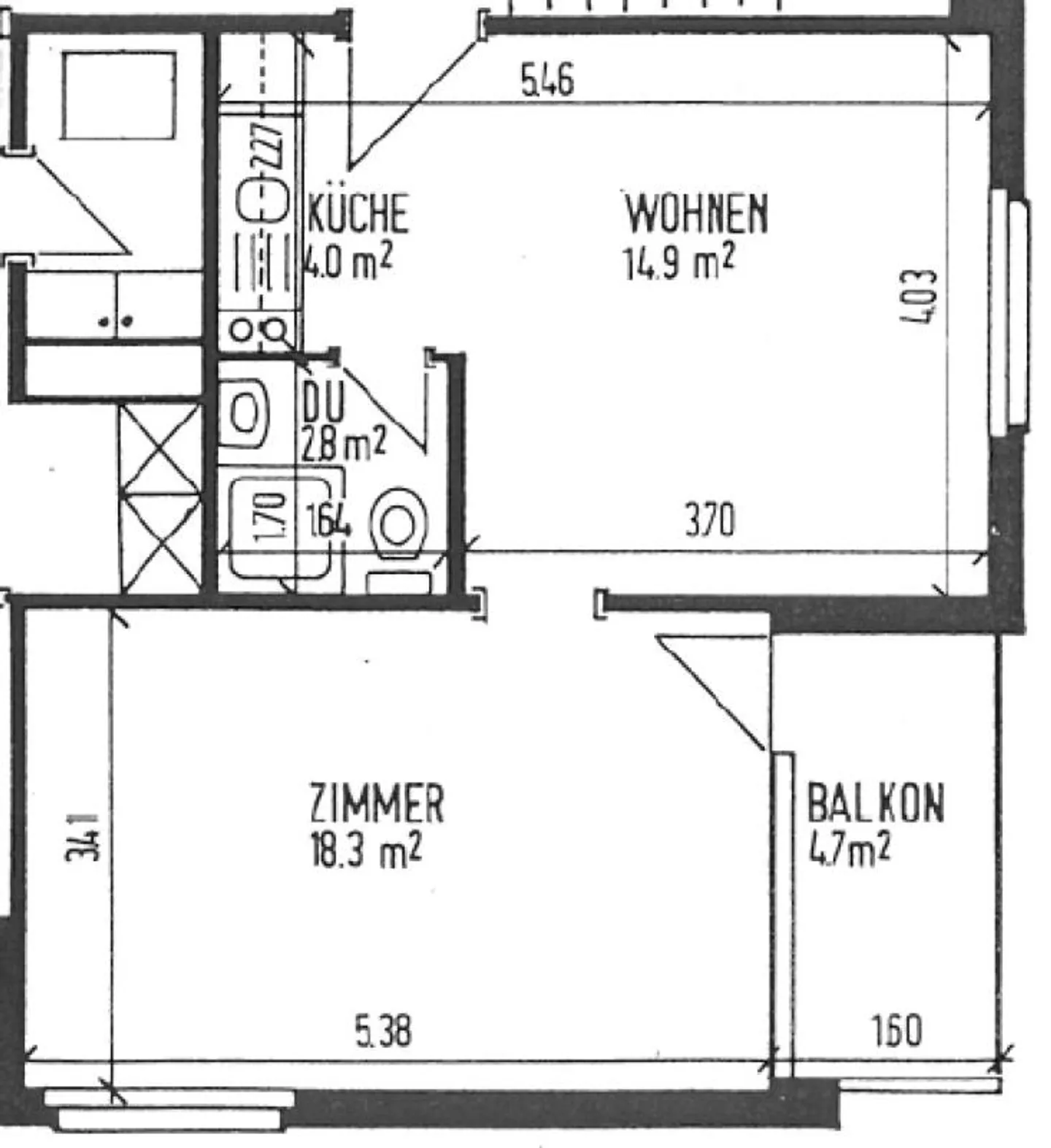 Appartement lumineux et confortable pour célibataires en périphérie - Photo 10 sur 10