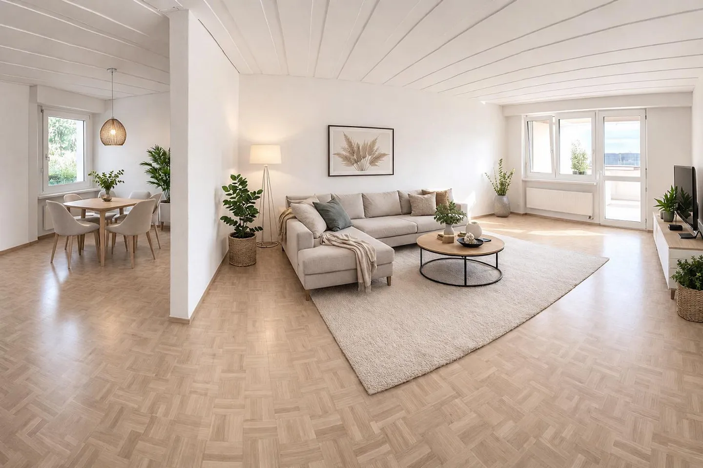 Grosszügige, sanierte 3.5-Zi Wohnung mit Aussicht - Photo 3 sur 9