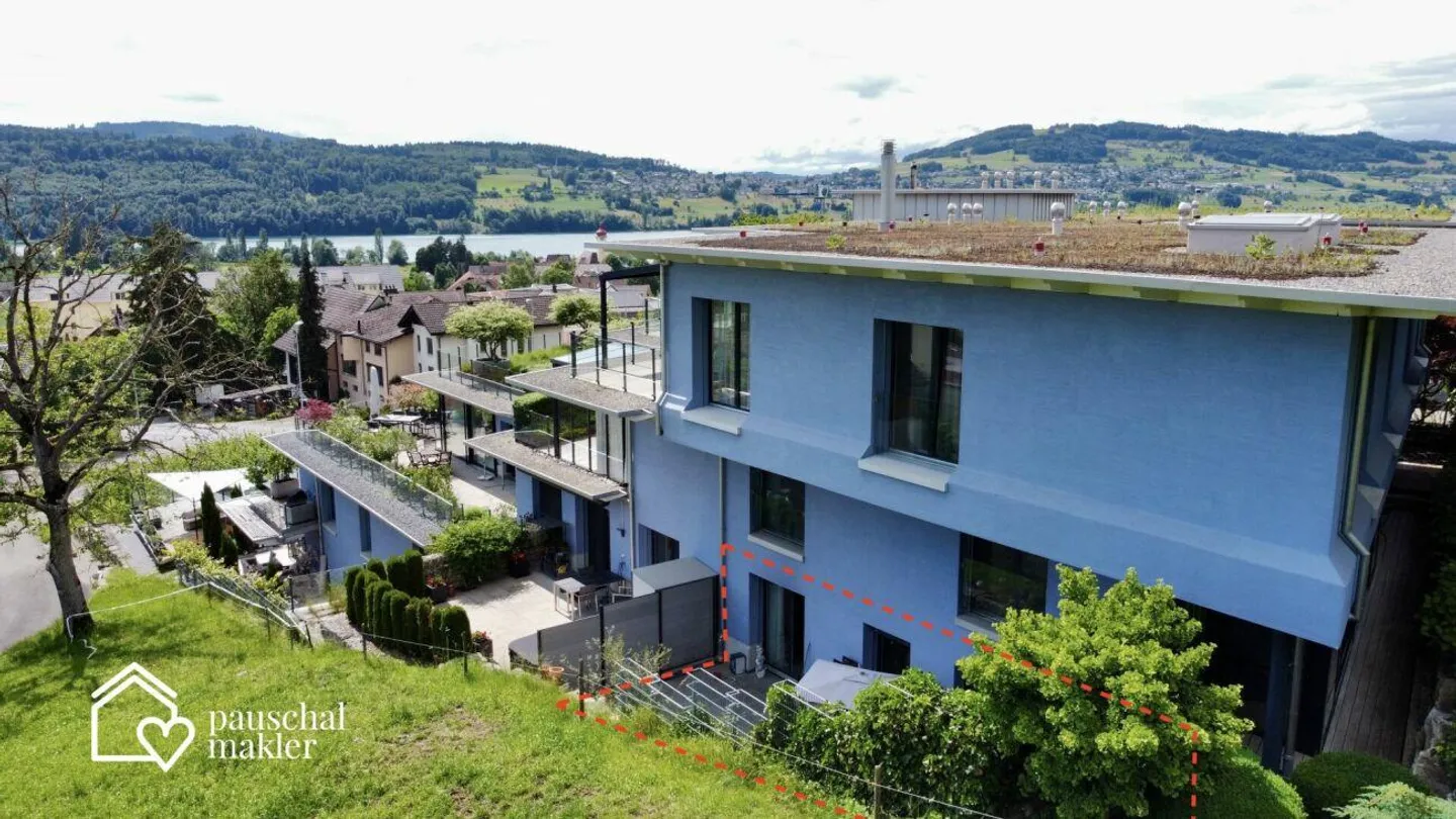 Hallwilersee: Appartamento esclusivo di 4,5 stanze con grande terrazza giardino, panorama e molta privacy - Foto 12 di 14