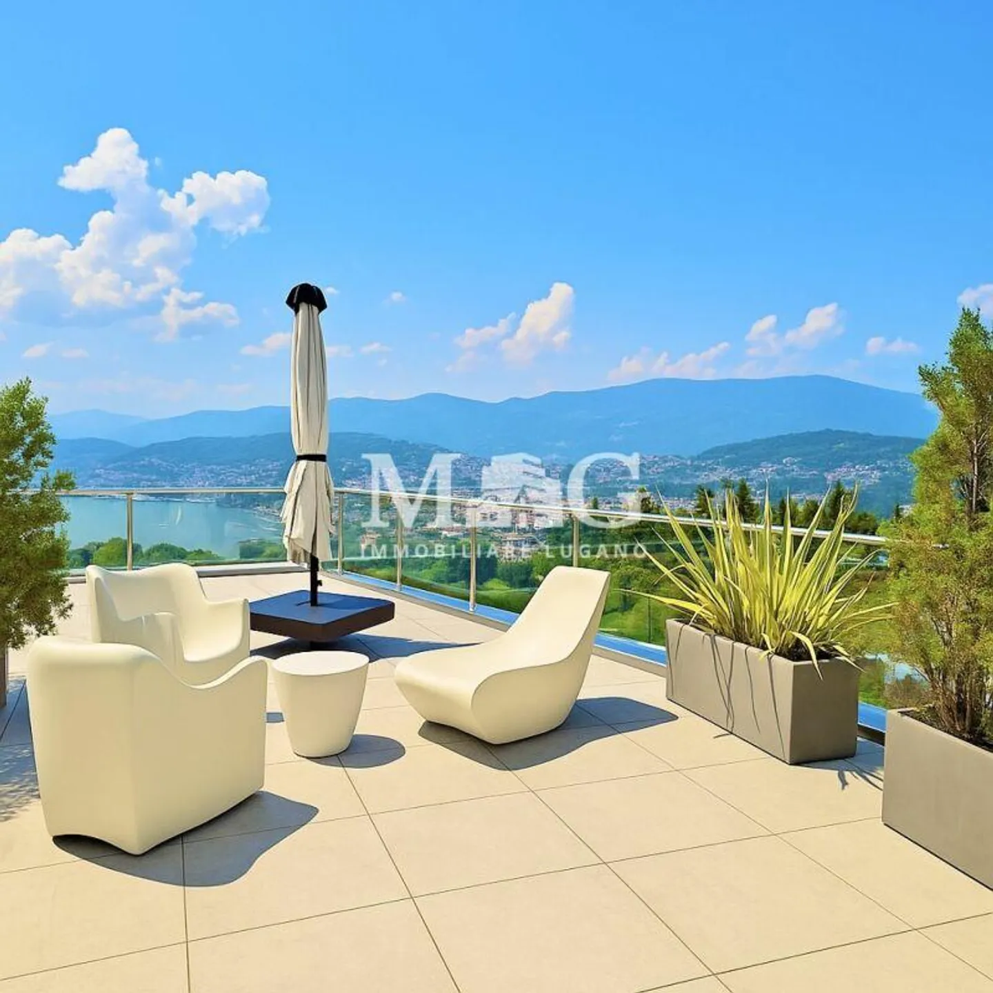 Panoramic Villa with Pool and View of Lake Lugano - Castagnola - Photo 8 of 17