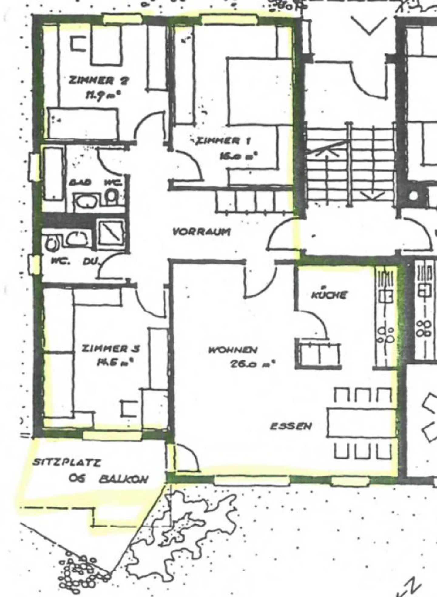 Appartamento parzialmente ristrutturato nel verde - Foto 9 di 9