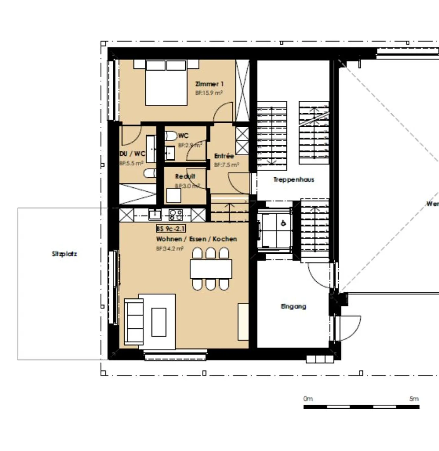 Helle 2½-Zimmer-Wohnung im Zentrum von Dagmersellen - Foto 9 von 9