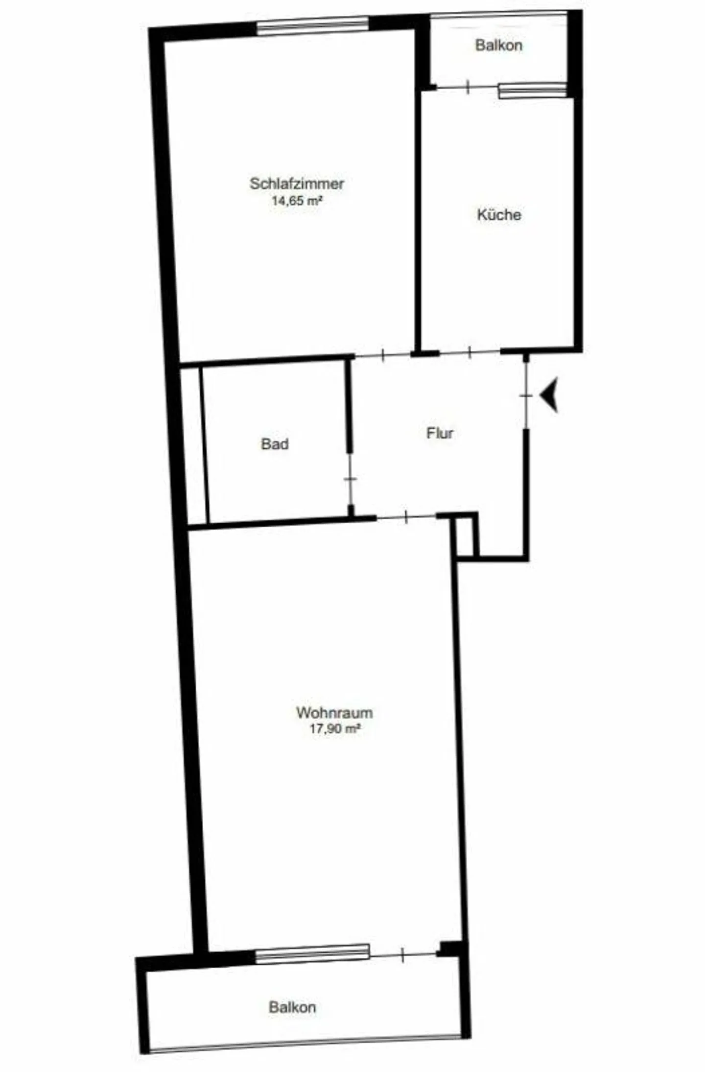 Zentrale 2-Zimmer-Wohnung - Foto 7 von 7