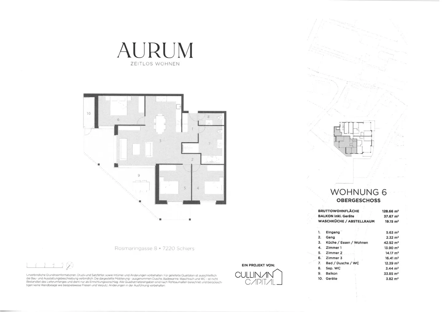 4.5 Zimmer Neubauwohnung Whg. Nr. 6 im 1.OG - Foto 12 von 13