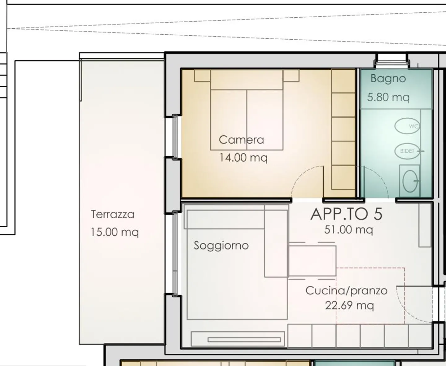 Beautiful 2.5 Room Apartment with Terrace in Vacallo - Photo 7 of 7