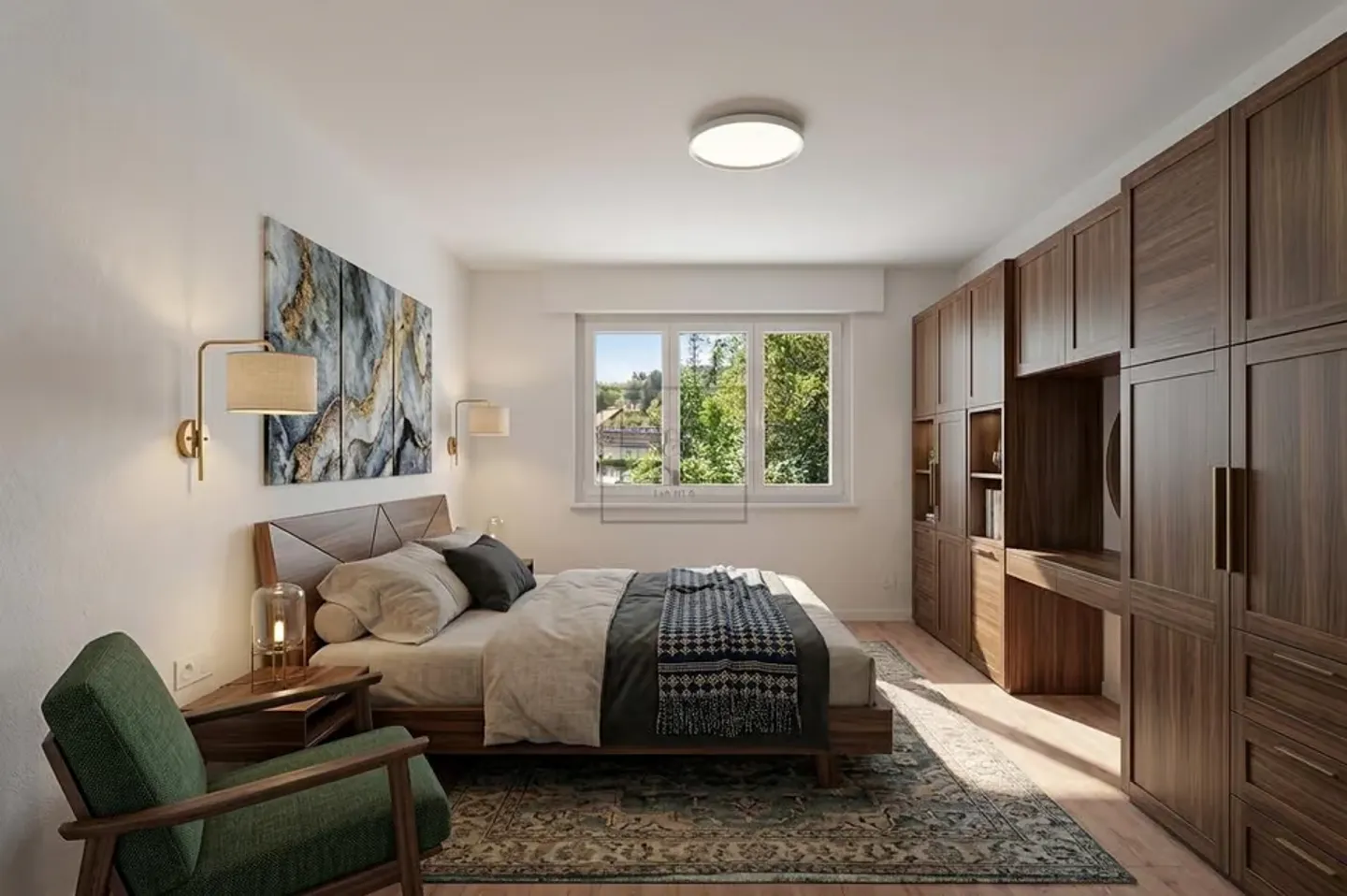 Bright 3.5-room apartment with balcony in Farvagny - Photo 6 of 10