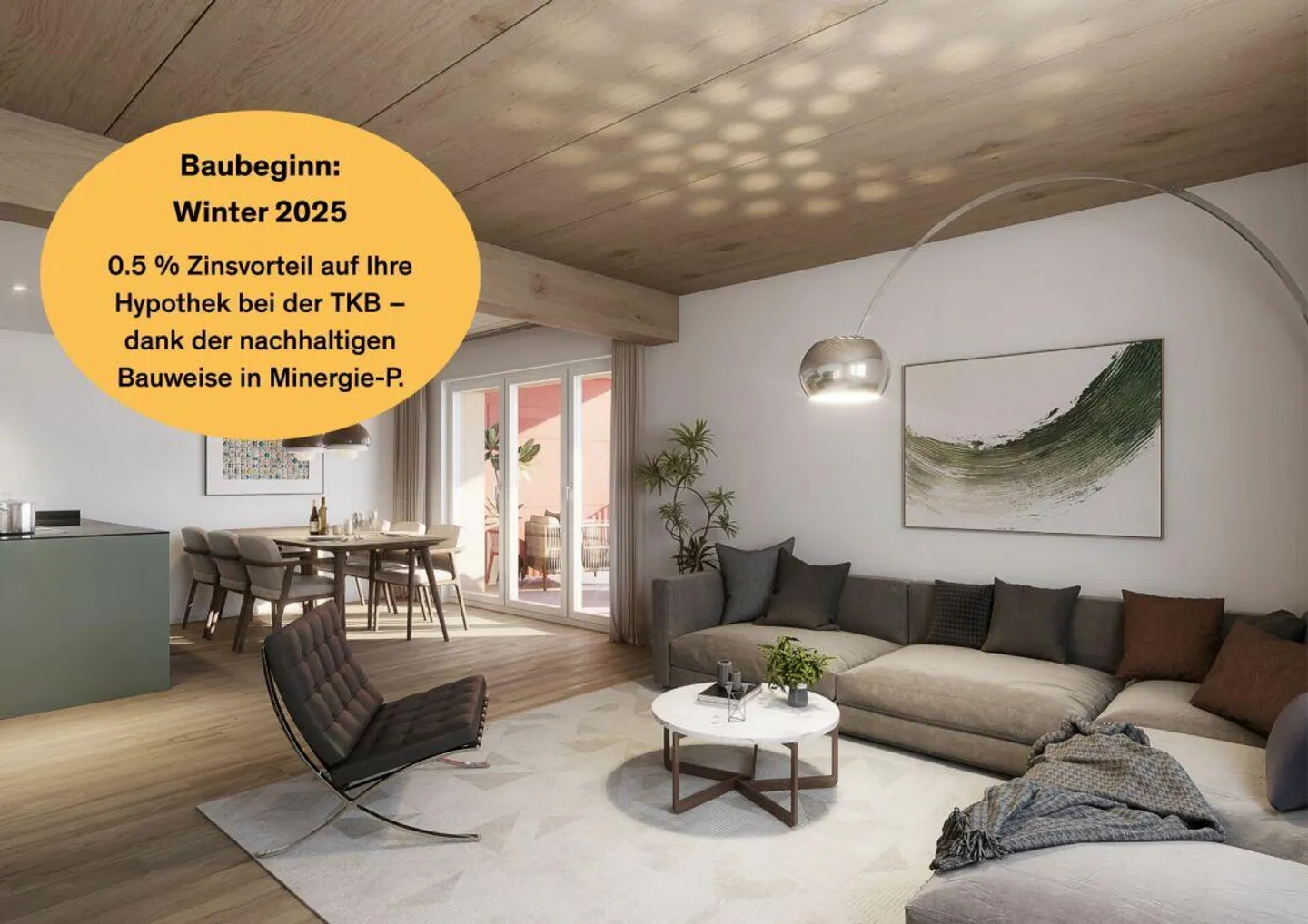 Nouveau projet de construction "zur Wiesegg" - Appartement avec jardin en construction bois de haute qualité (Minergie-P) dans un endroit calme et ensoleillé - Photo 1 sur 9