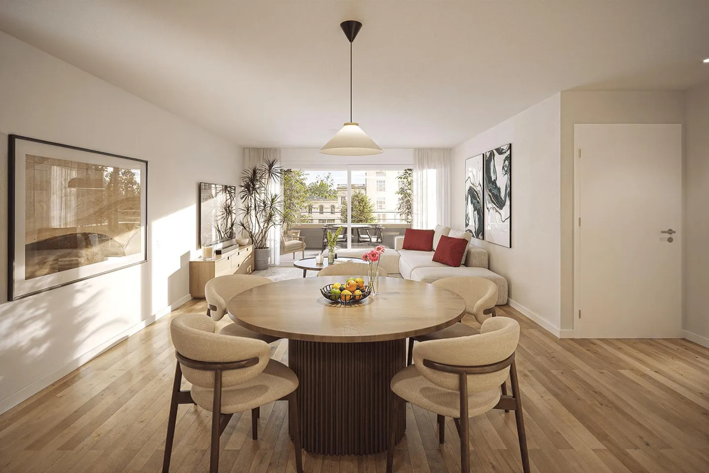 La tua nuova casa nel progetto di nuova costruzione AFFINO? Elegante appartamento di 2,5 stanze con balcone - Foto 2 di 5