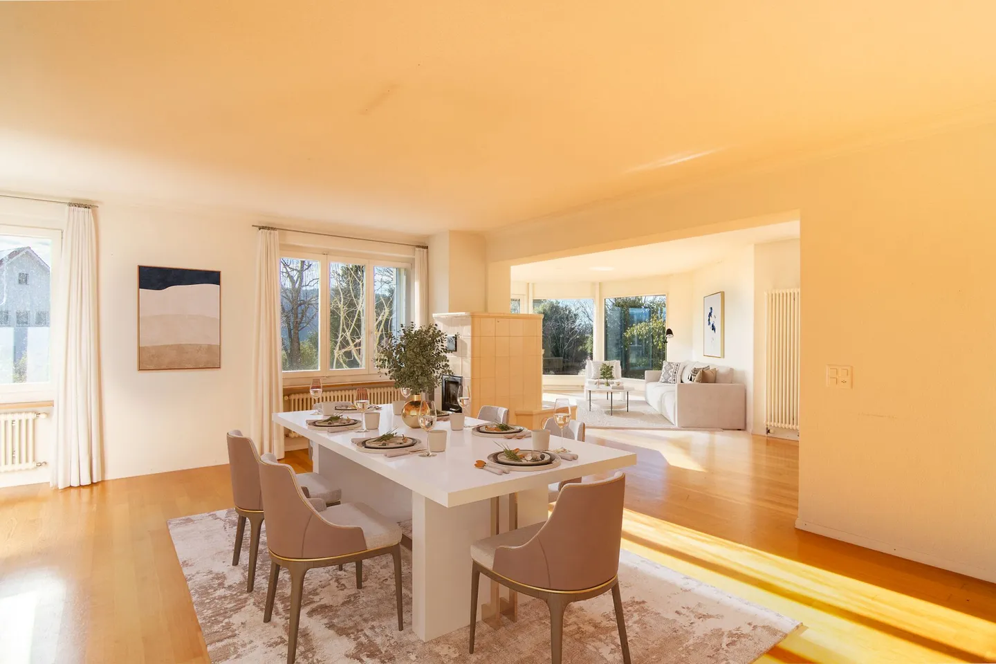 Spacious 6-Room Double Family House with Country House Character and Sunny Garden in Quiet Location near Bern. - Photo 3 of 32