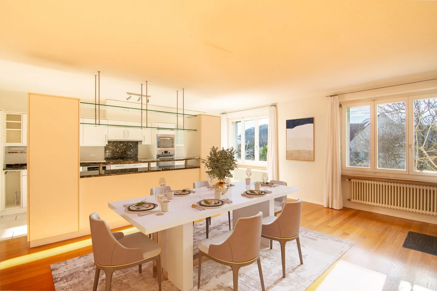 Spacious 6-Room Double Family House with Country House Character and Sunny Garden in Quiet Location near Bern. - Photo 7 of 32