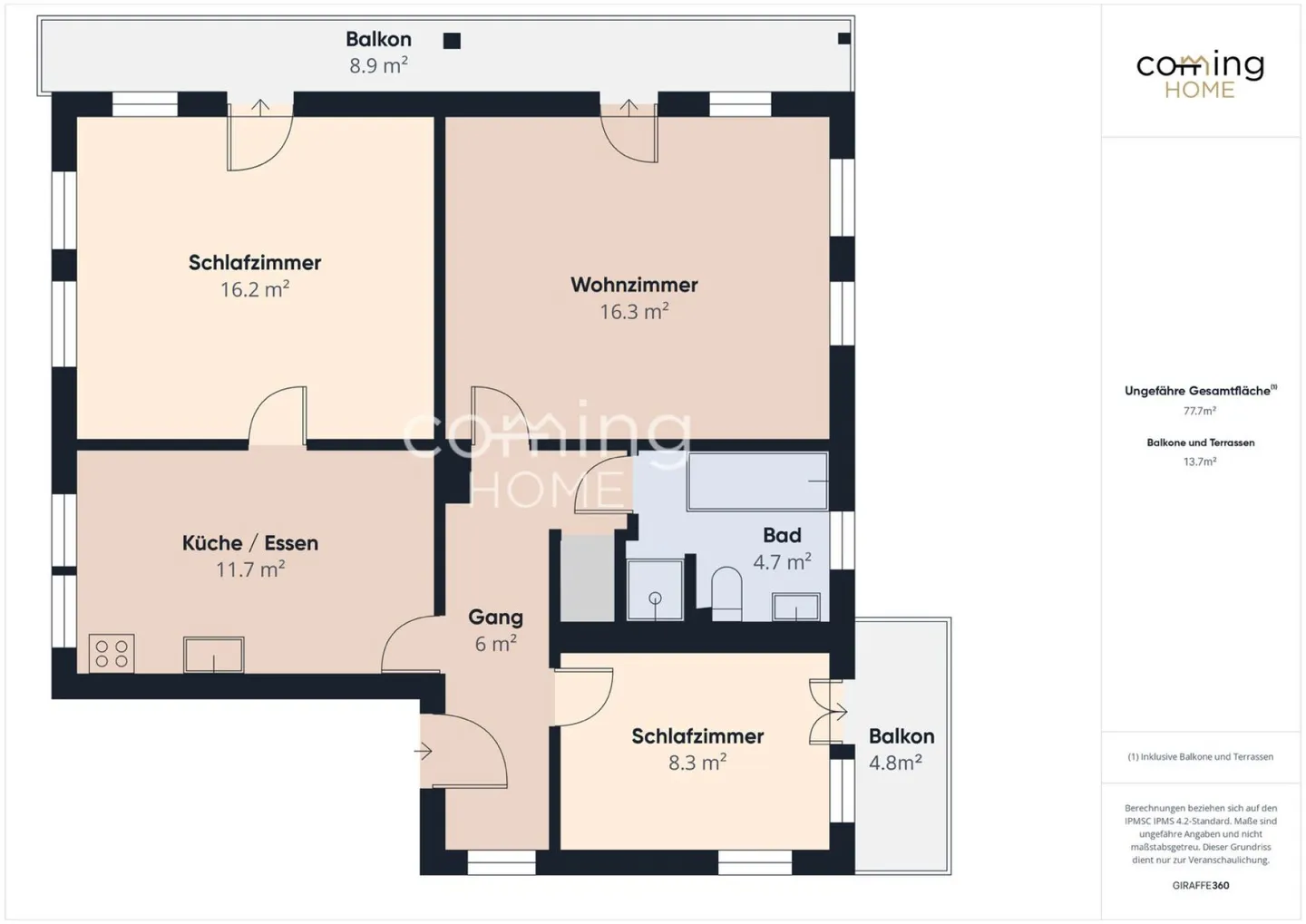 Sunny 3.5-room apartment in the heart of Saas-Grund with a view of the surrounding mountains - Photo 13 of 13