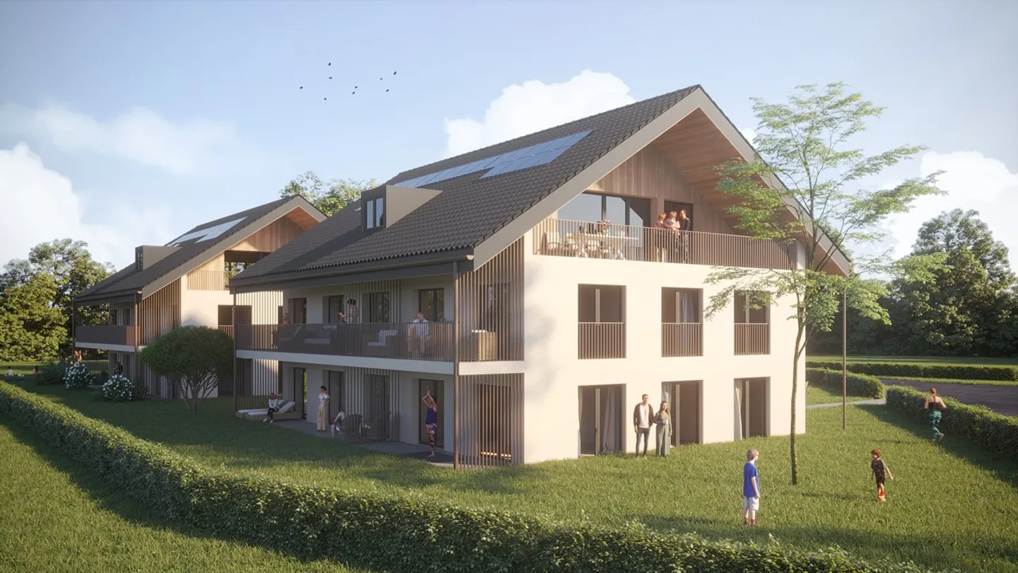 La Bergerie - Lot 16 - Neue 4.5-Zimmer-Wohnung im 1. Stock mit Balkon - Foto 7 von 13