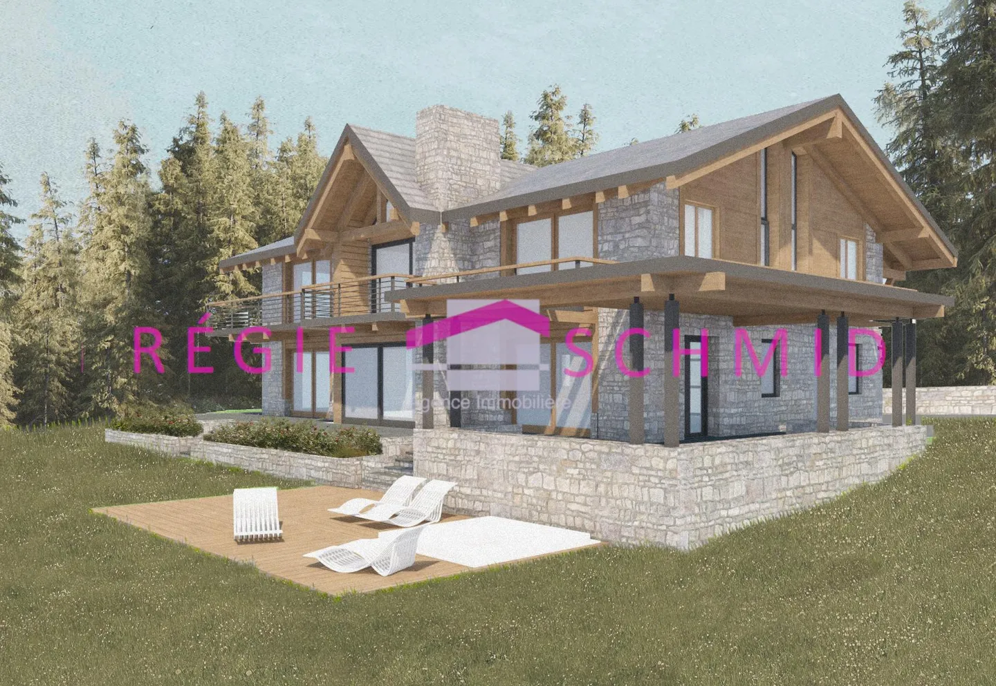 En cours de construction - Finitions au gré du preneur - Belle demeure de 600 m2 - Photo 1 sur 8