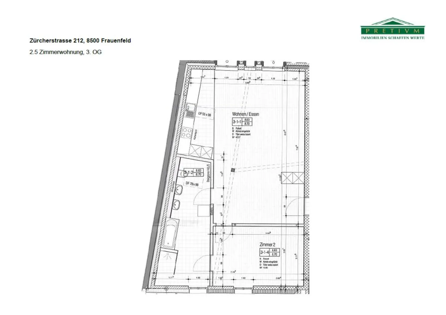 Appartamento mansardato di 2,5 stanze in affitto (arredato) - Foto 7 di 7
