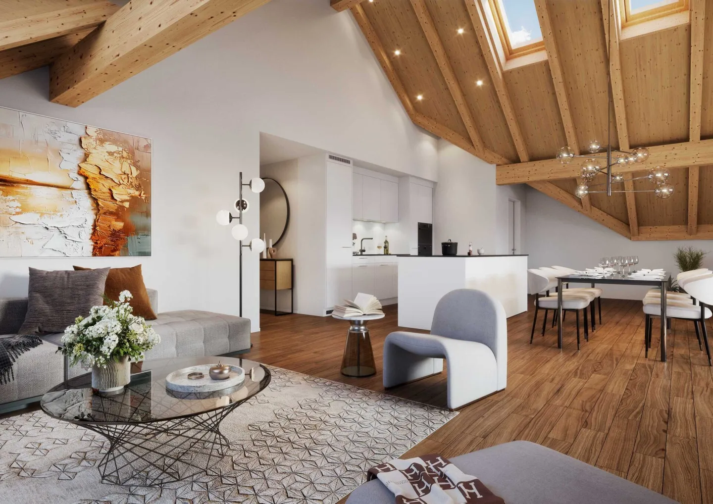 Appartamento mansardato di 4 1/2 stanze con loggia e soffitta - Foto 9 di 11