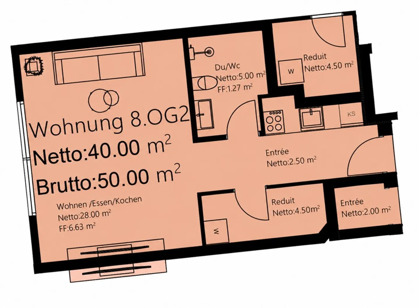 Moderne 1½-Zimmer-Wohnung - Foto 5 von 5