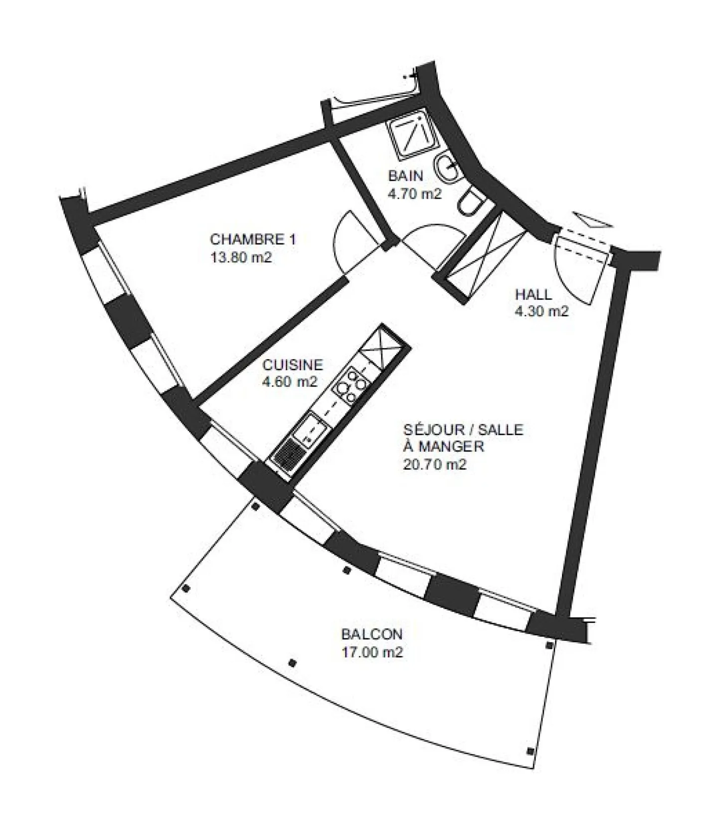 Très bel appartement de 2.5 pièces avec terrasse - Foto 5 di 9