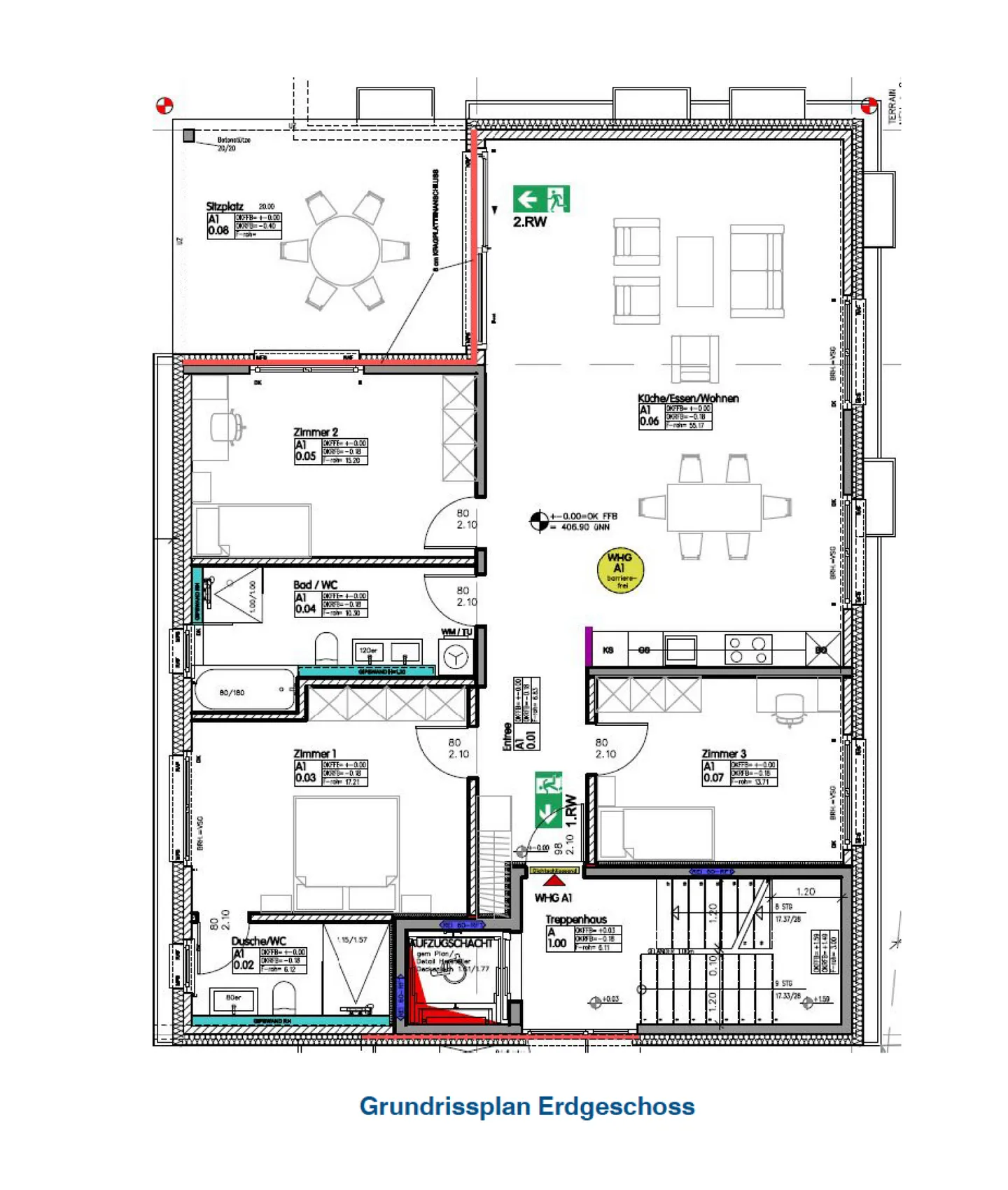 Neubau-Gartenwohnung (w1) mit Sitzplatz, Privatgarten, Lift, Keller und 1 AEHP - Photo 6 of 7