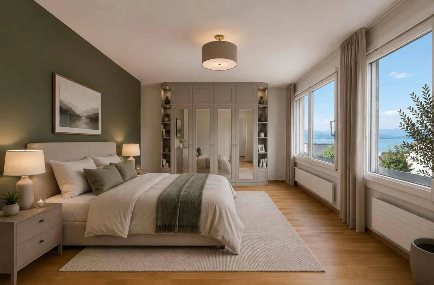 Geräumiges Penthouse mit Seeblick - Foto 6 von 8