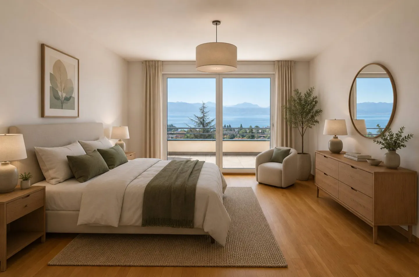 Geräumiges Penthouse mit Seeblick - Foto 4 von 8