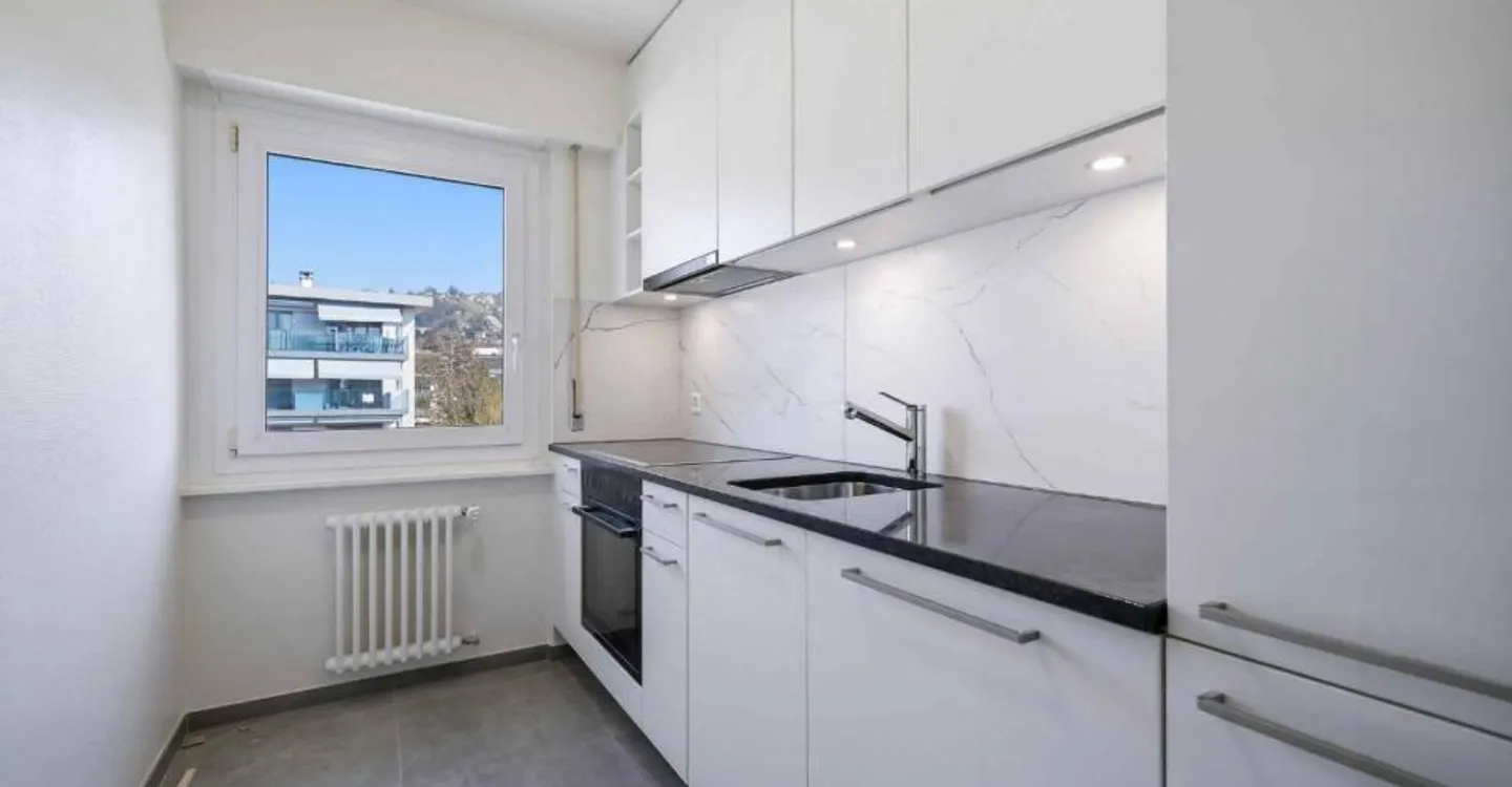Superbo appartamento ristrutturato di 3,5 locali con vista lago - Foto 3 di 4