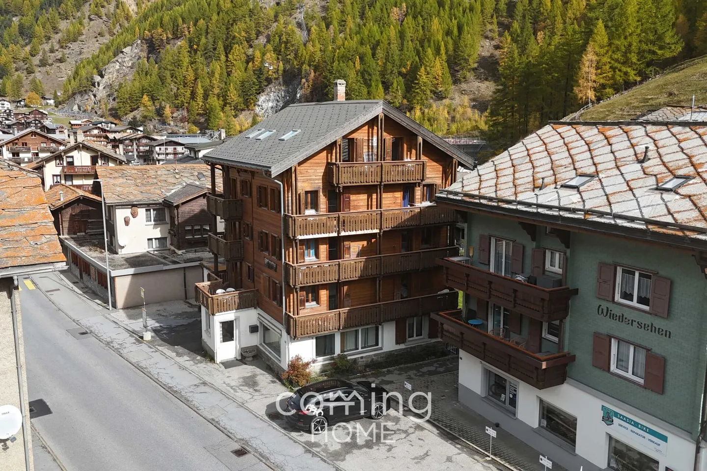 Appartement lumineux de 3,5 pièces au cœur de Saas-Grund avec vue sur le beau monde montagneux - Photo 4 sur 12