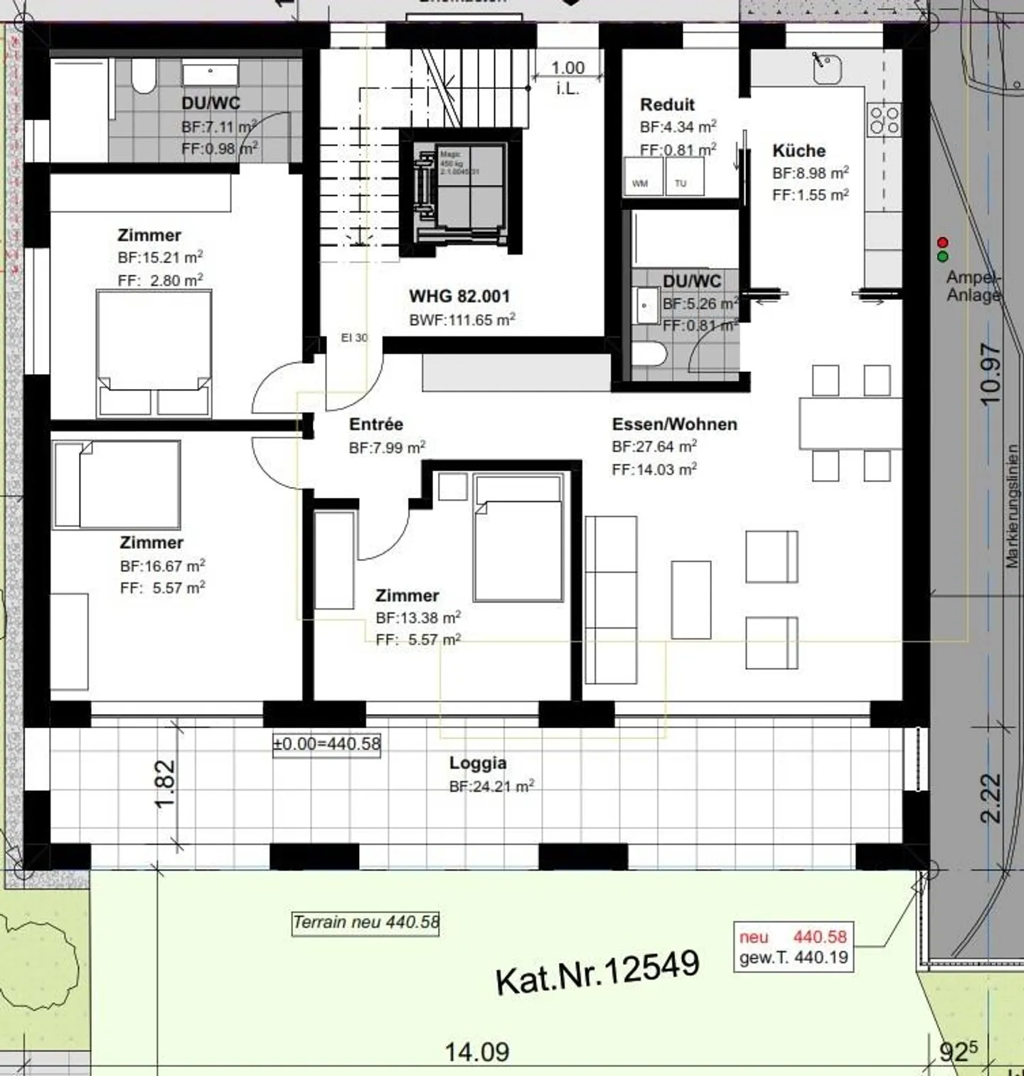 Votre nouveau chez-vous avec oasis de jardin moderne, ensoleillé et au cœur de Dübendorf. - Photo 3 sur 13