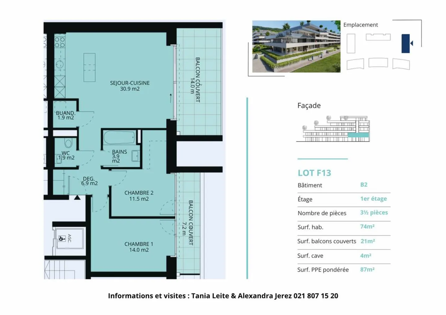Neue Promotion: 3,5-Zimmer-Wohnung mit überdachten Balkonen - Foto 13 von 13