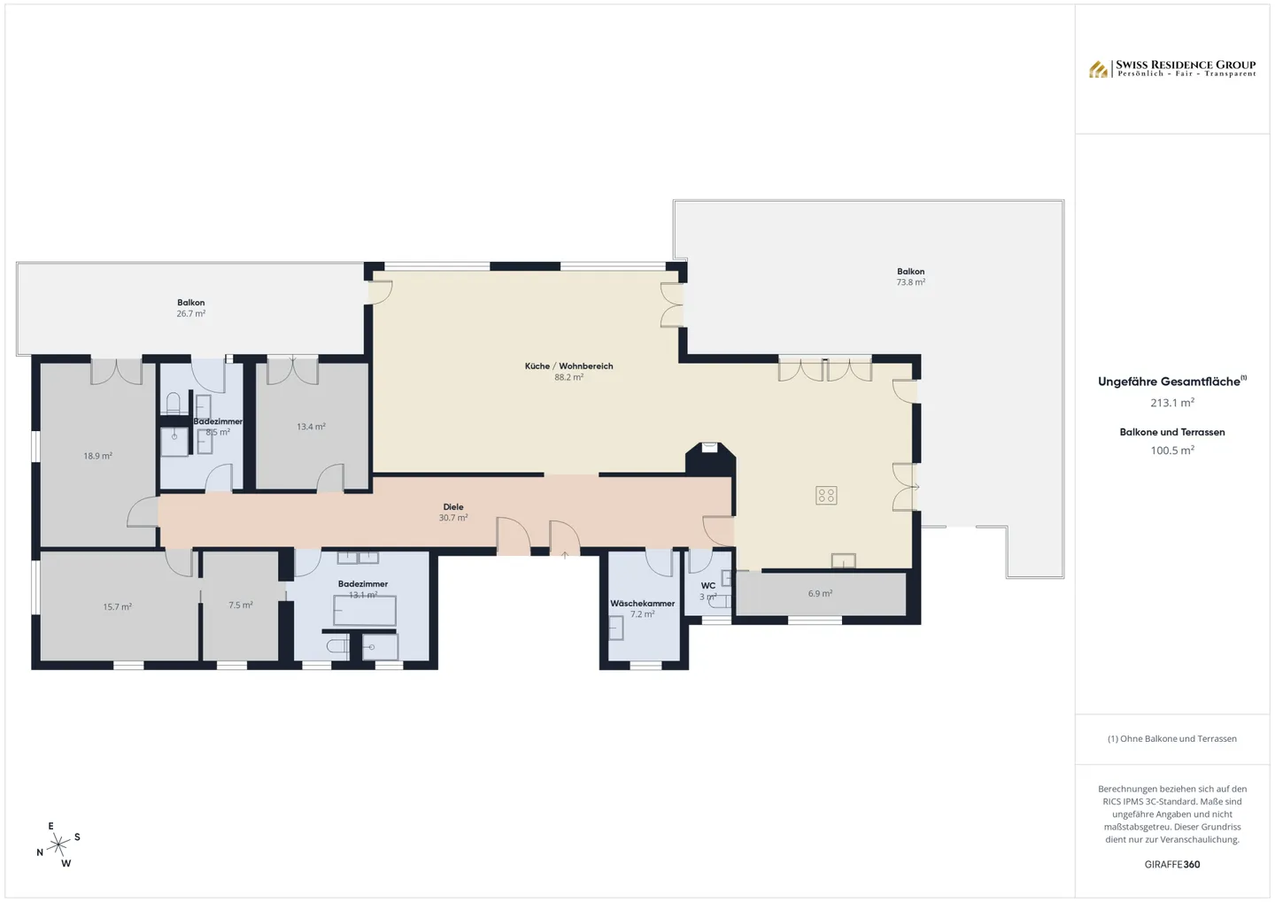 Esclusivo attico di 5,5 stanze con vista panoramica e ampie terrazze - Foto 33 di 33