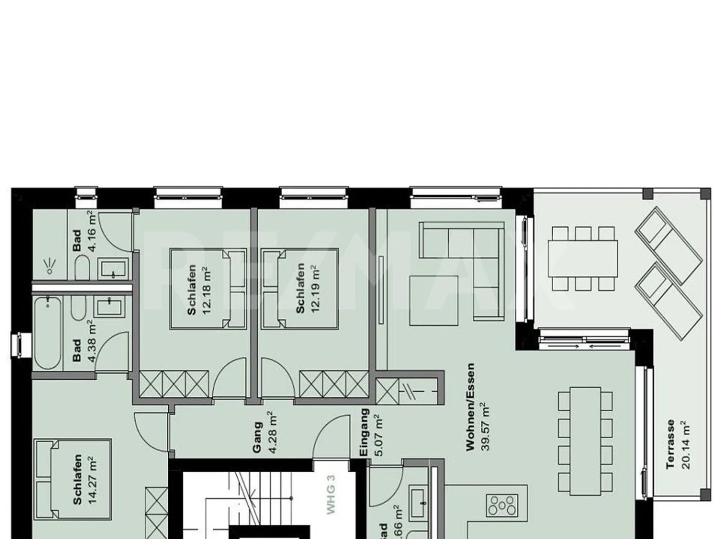 Appartamento 4½ locali nuova costruzione Ganschiersch - prima occupazione - Foto 8 di 8
