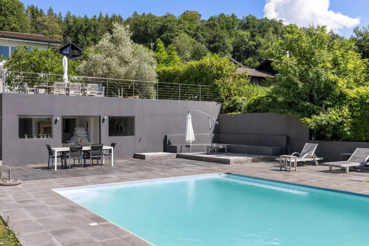 Villa con vista panoramica sul Lago di Ginevra e sul Monte Bianco - Foto 1 di 3