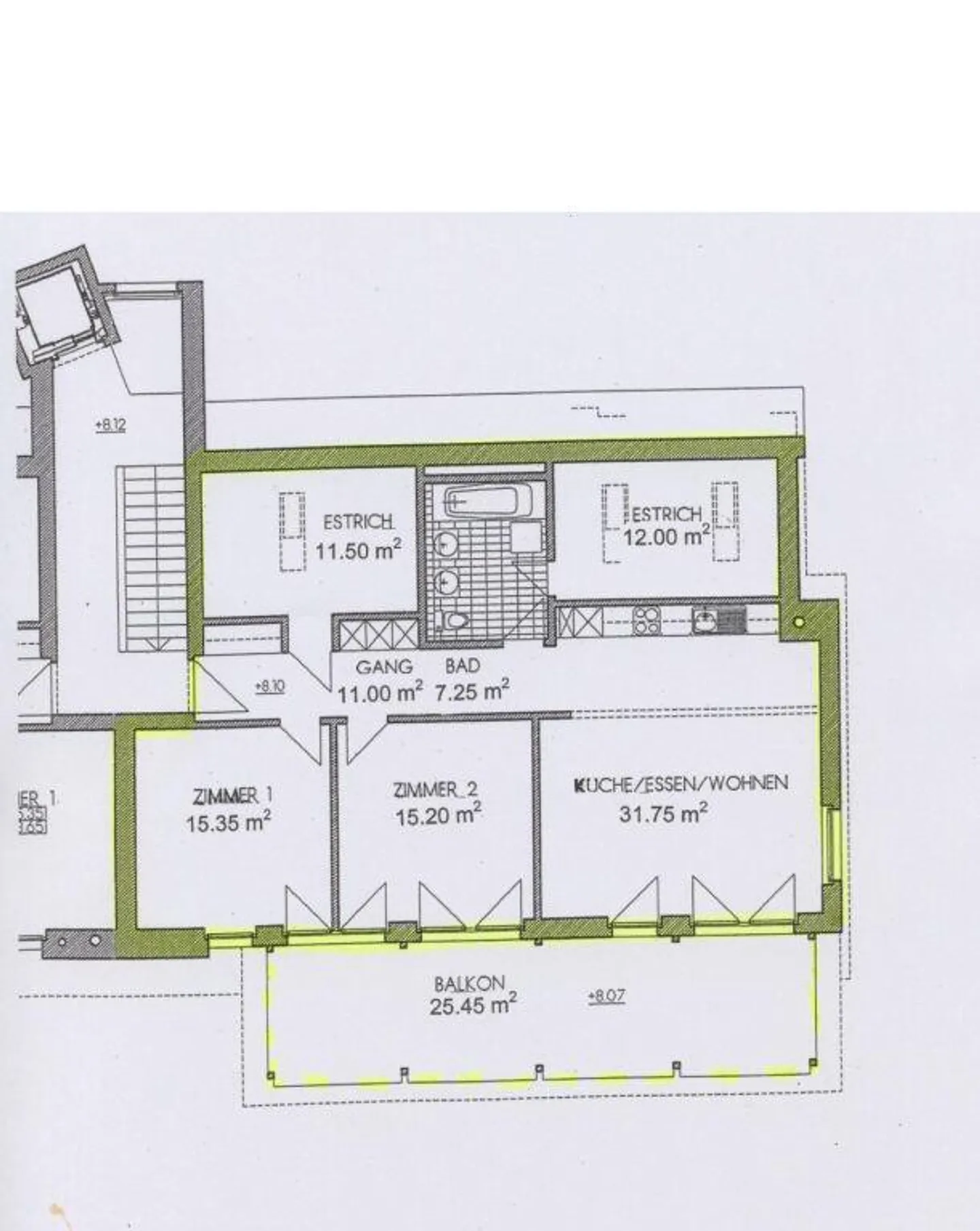 Grande appartement de toit 3.5 pièces à Feuerthalen! - Photo 2 sur 8