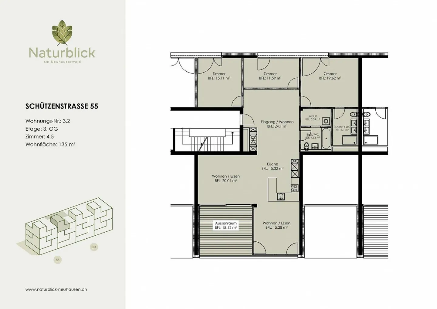 Appartement 4½ pièces - Photo 15 sur 15