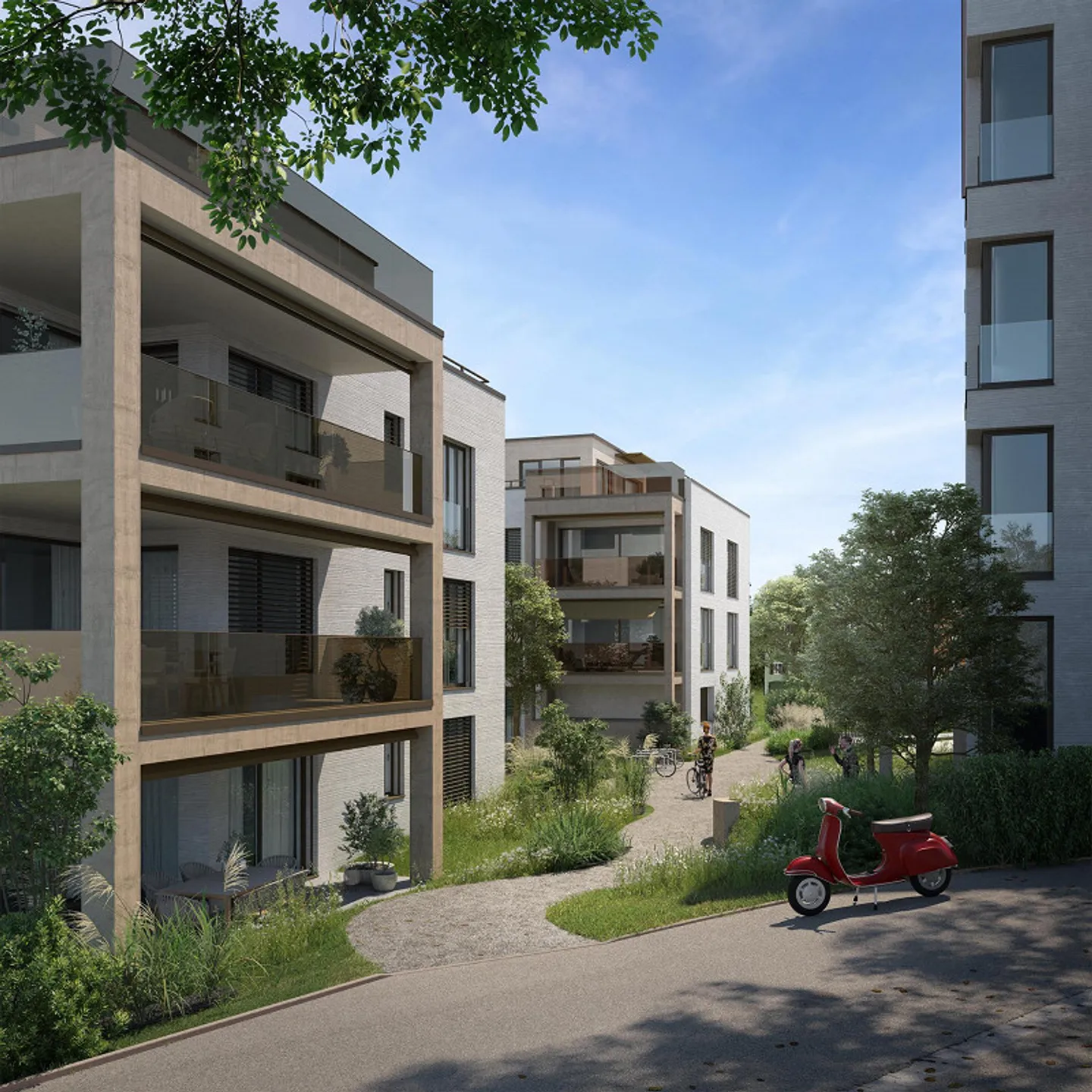 Prima occupazione di appartamenti con 3,5 stanze nel quartiere Bruggen - Foto 2 di 6