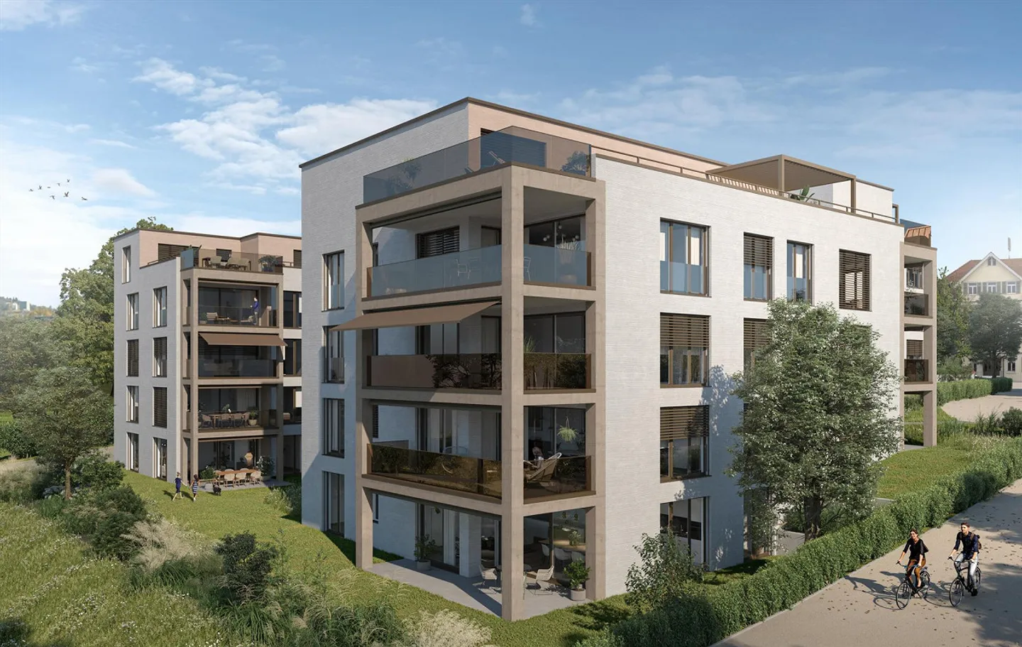 Prima occupazione di appartamenti con 3,5 stanze nel quartiere Bruggen - Foto 1 di 6