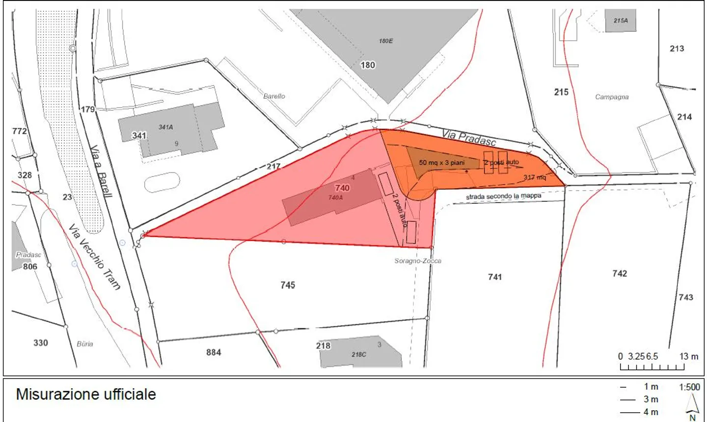 Terreno edificabile in vendita a Davesco-Soragno – Possibilità di r... - Foto 5 von 6