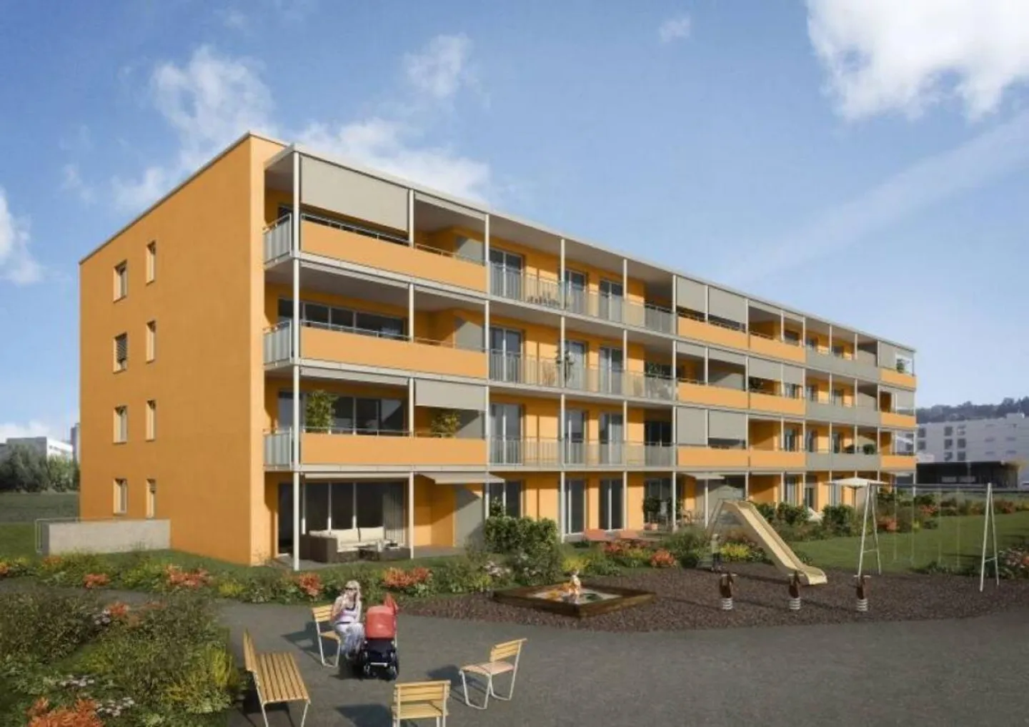 Moderne Wohnung in unmittelbarer Nähe zum Bahnhof Ebikon - Foto 1 von 6