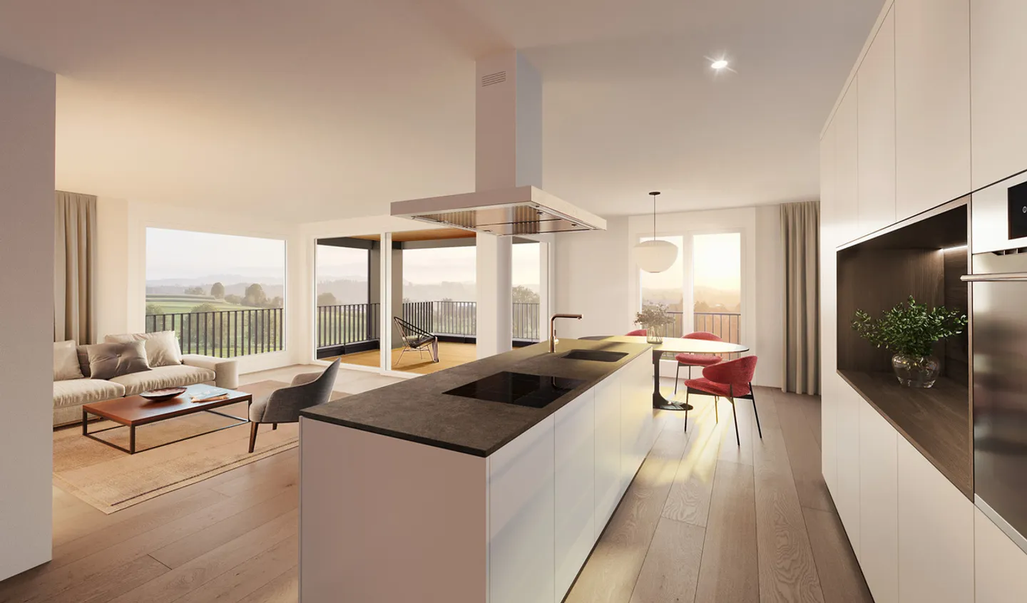 Neubauwohnung mit unverbaubarem Weitblick - Foto 1 von 4